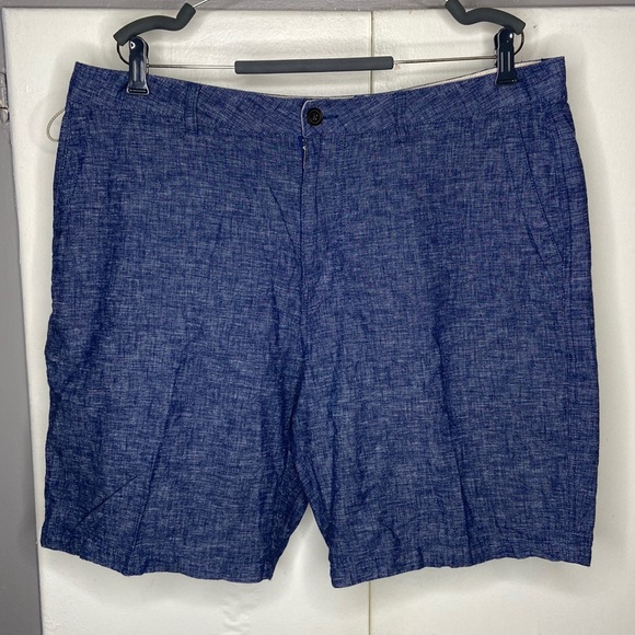 Quicksilver Waterman Collection Men’s Linen Blend Shorts Size 36 blue - Picture 1 of 8